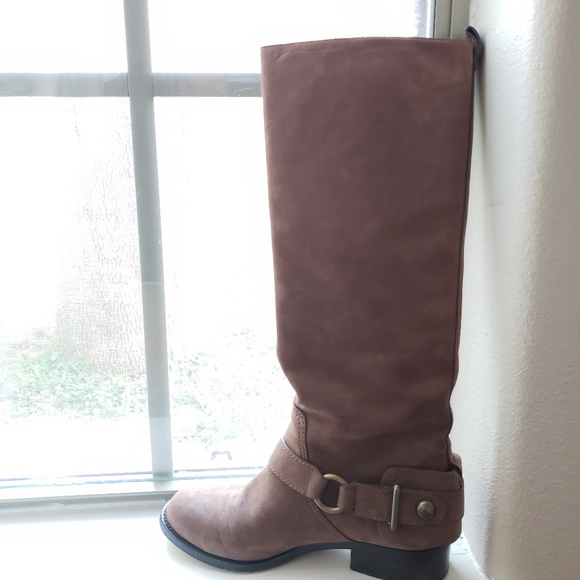 Coach Shoes Coach Suede Brown Knee High Boots Poshmark
